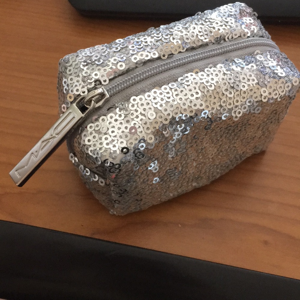MAC silver sequin bag-new unused